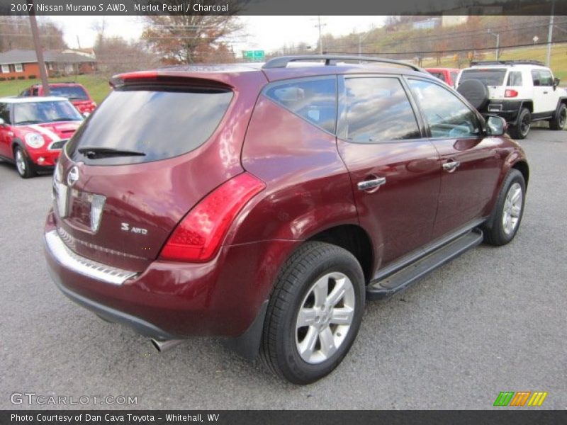 Merlot Pearl / Charcoal 2007 Nissan Murano S AWD