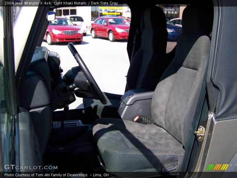 Light Khaki Metallic / Dark Slate Gray 2004 Jeep Wrangler X 4x4