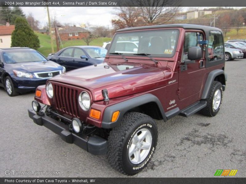 Sienna Pearl / Dark Slate Gray 2004 Jeep Wrangler Sport 4x4