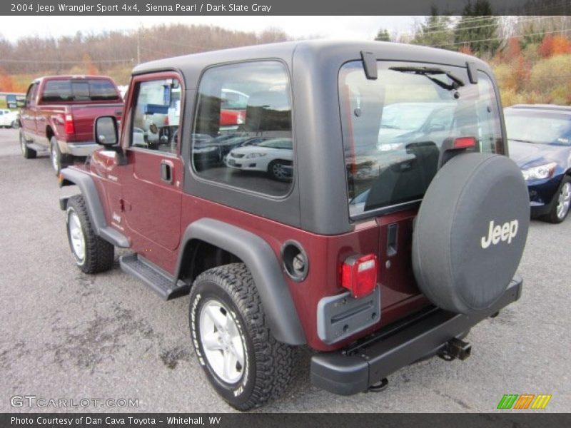 Sienna Pearl / Dark Slate Gray 2004 Jeep Wrangler Sport 4x4