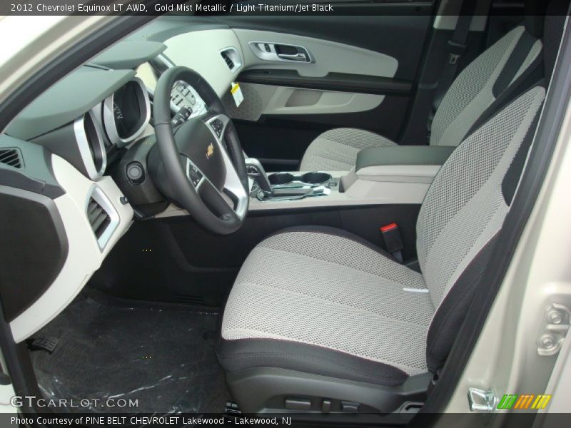 Gold Mist Metallic / Light Titanium/Jet Black 2012 Chevrolet Equinox LT AWD