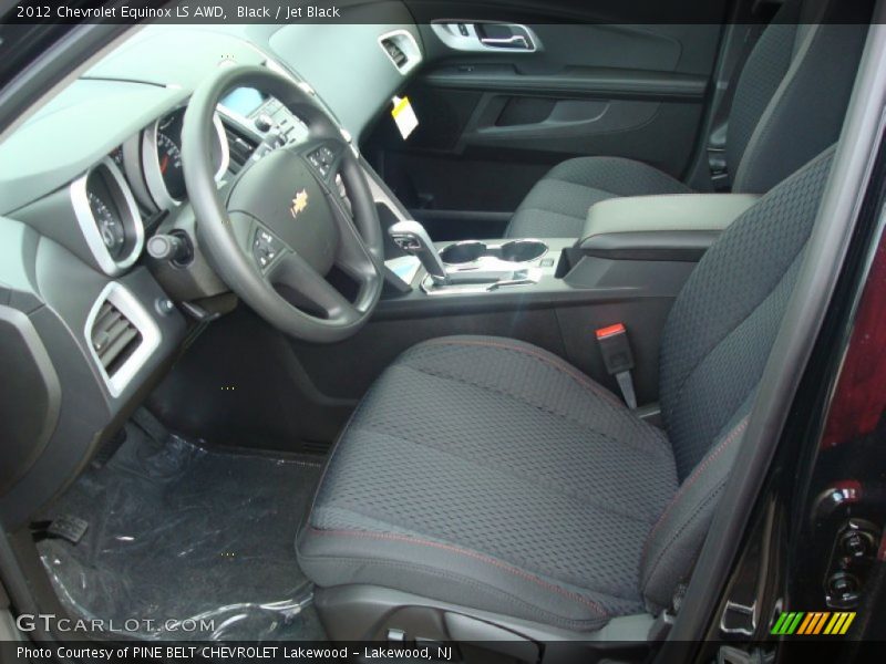 Black / Jet Black 2012 Chevrolet Equinox LS AWD