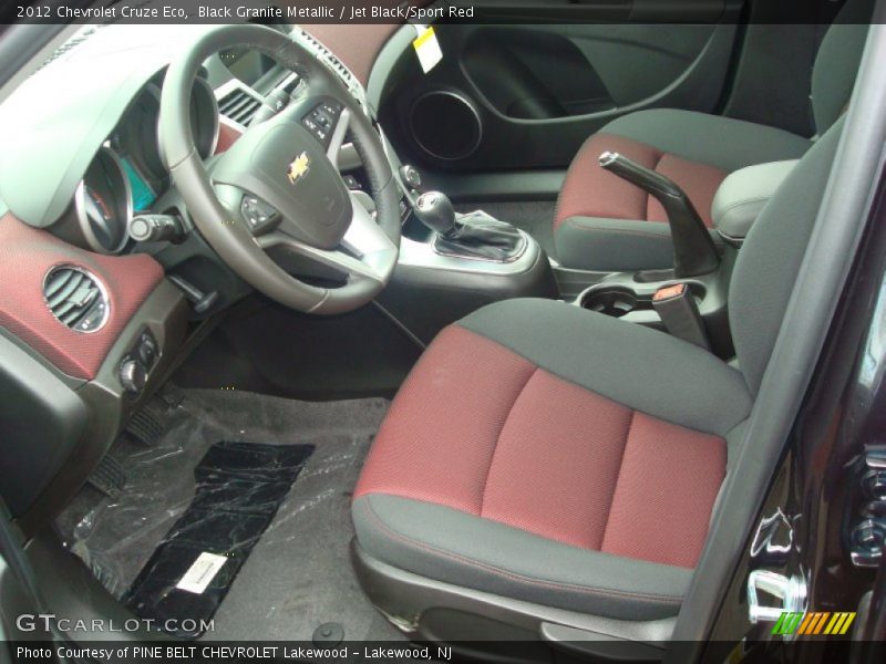  2012 Cruze Eco Jet Black/Sport Red Interior