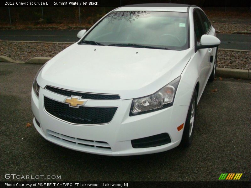 Summit White / Jet Black 2012 Chevrolet Cruze LT