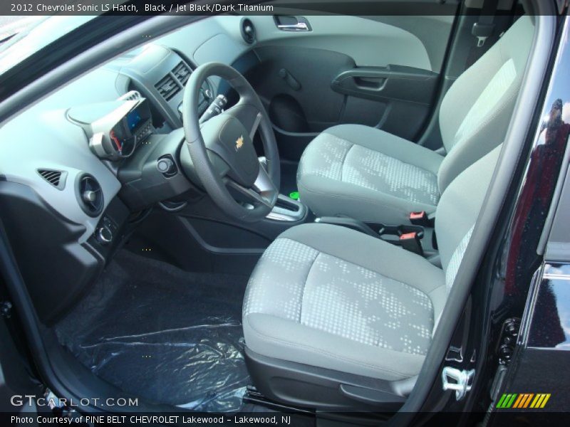 Black / Jet Black/Dark Titanium 2012 Chevrolet Sonic LS Hatch