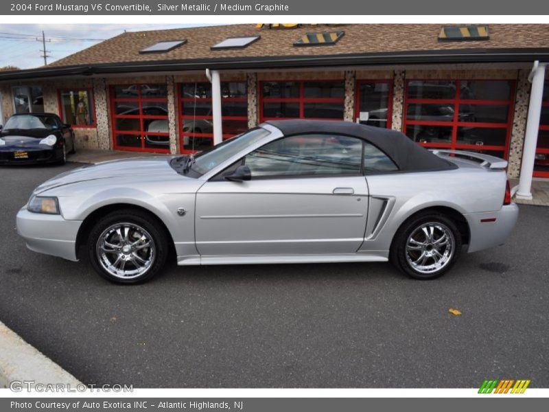 Silver Metallic / Medium Graphite 2004 Ford Mustang V6 Convertible