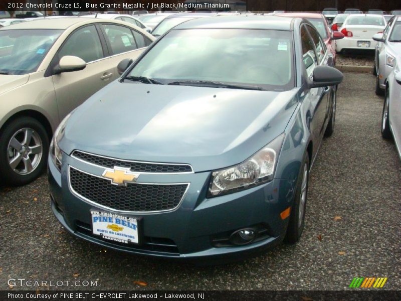 Blue Granite Metallic / Jet Black/Medium Titanium 2012 Chevrolet Cruze LS