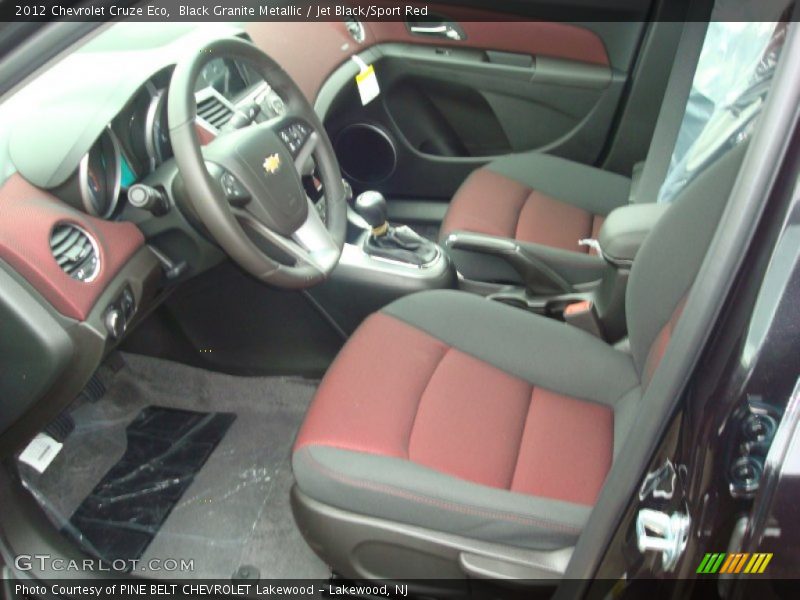  2012 Cruze Eco Jet Black/Sport Red Interior