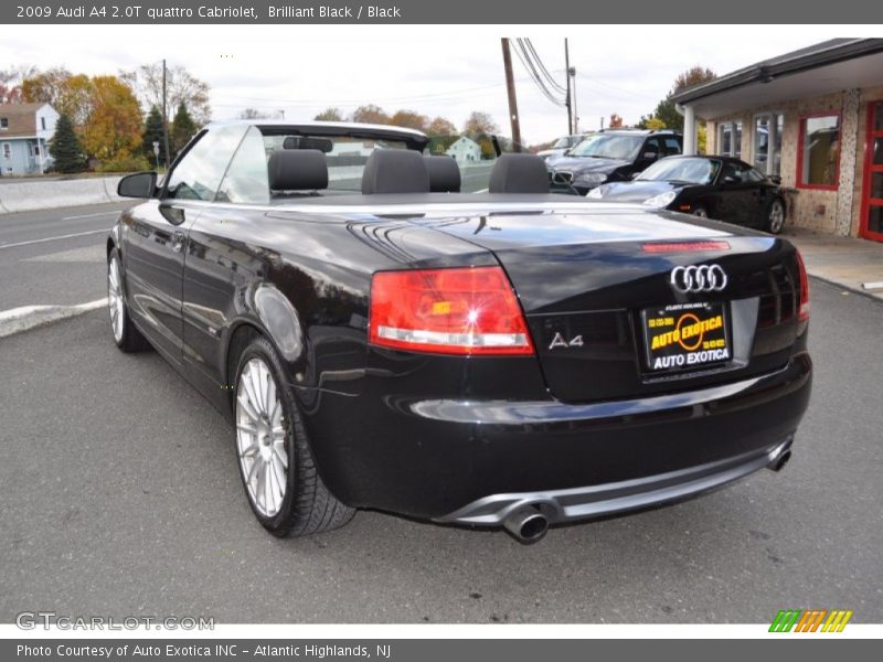 Brilliant Black / Black 2009 Audi A4 2.0T quattro Cabriolet