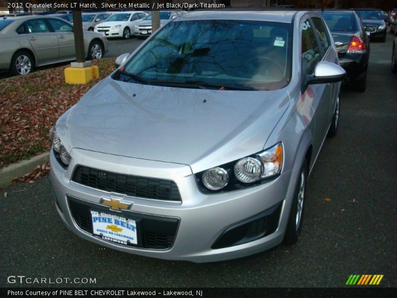 Silver Ice Metallic / Jet Black/Dark Titanium 2012 Chevrolet Sonic LT Hatch