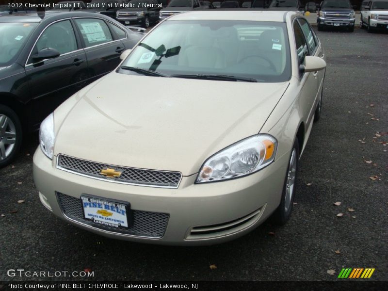 Gold Mist Metallic / Neutral 2012 Chevrolet Impala LT