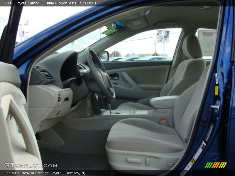 Blue Ribbon Metallic / Bisque 2011 Toyota Camry LE