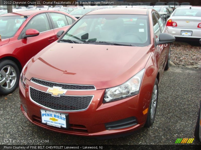 Crystal Red Metallic / Jet Black/Medium Titanium 2012 Chevrolet Cruze LS