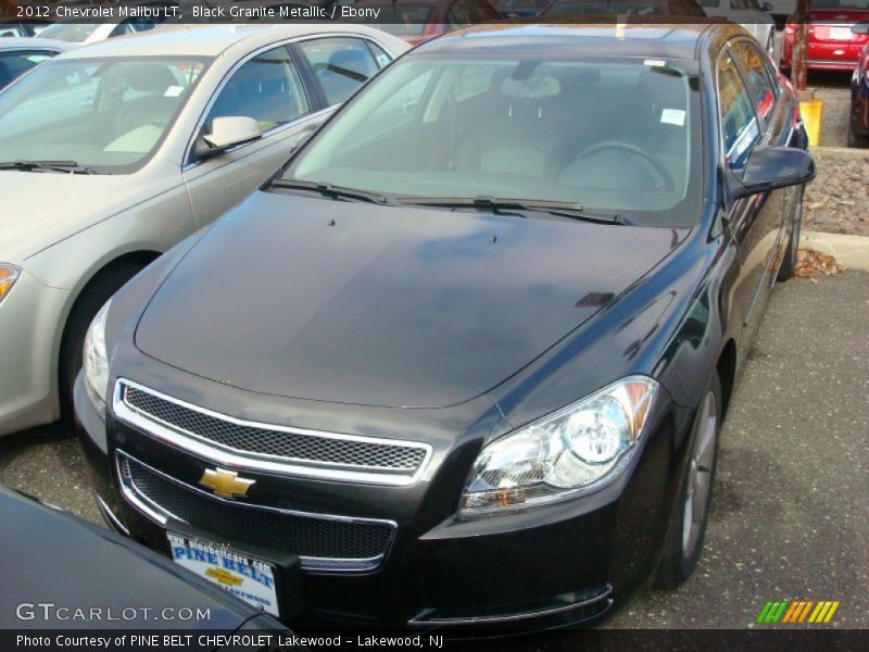 Black Granite Metallic / Ebony 2012 Chevrolet Malibu LT