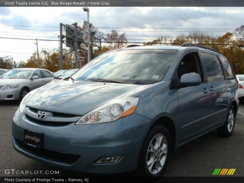 Blue Mirage Metallic / Stone Gray 2006 Toyota Sienna XLE