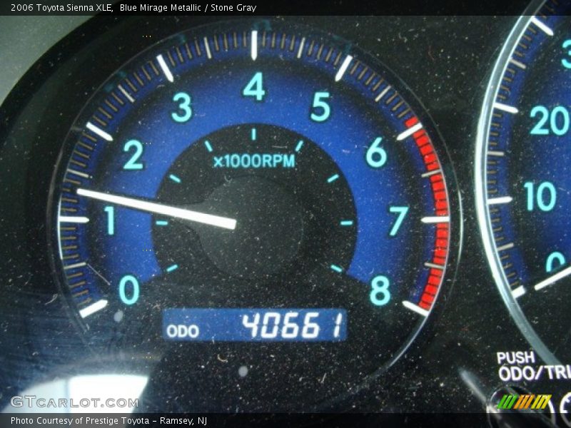 Blue Mirage Metallic / Stone Gray 2006 Toyota Sienna XLE
