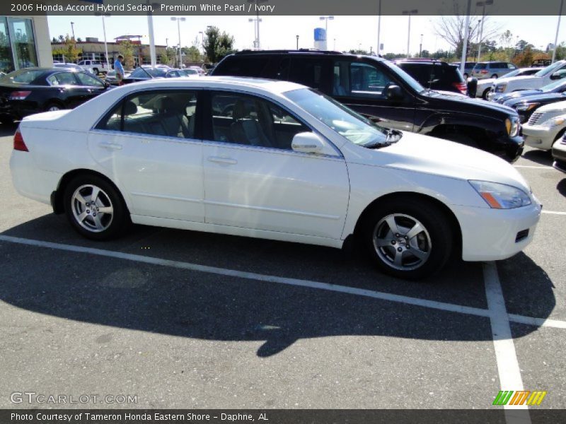 Premium White Pearl / Ivory 2006 Honda Accord Hybrid Sedan