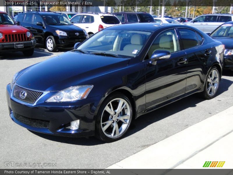 Breakwater Blue Metallic / Ecru 2009 Lexus IS 250