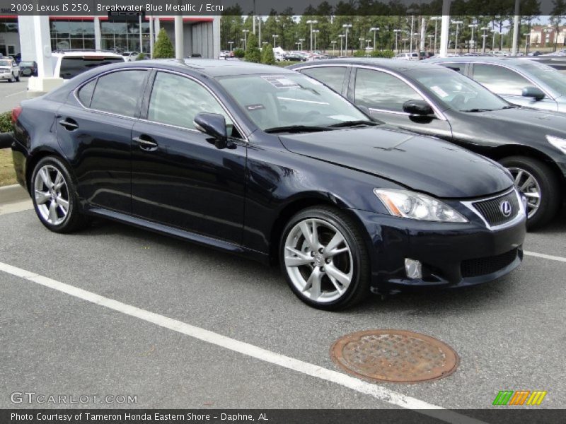 Breakwater Blue Metallic / Ecru 2009 Lexus IS 250