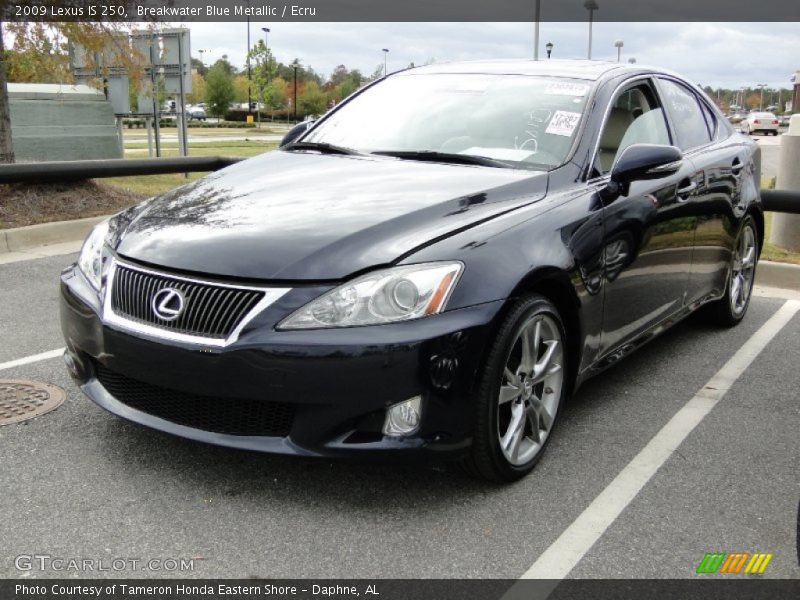 Breakwater Blue Metallic / Ecru 2009 Lexus IS 250