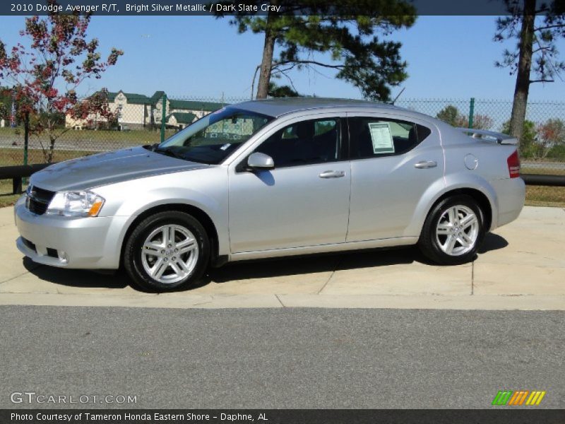 Bright Silver Metallic / Dark Slate Gray 2010 Dodge Avenger R/T
