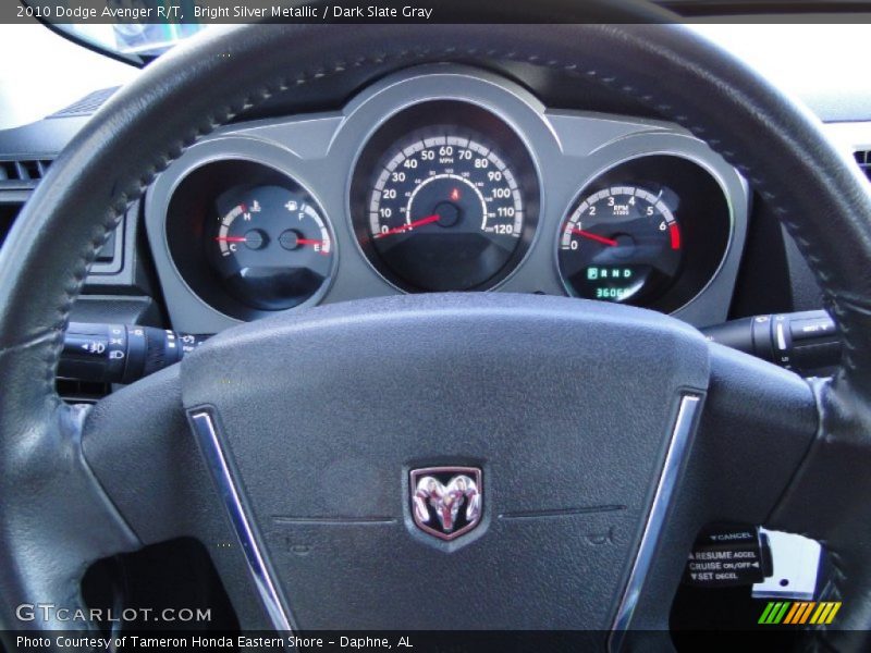 Bright Silver Metallic / Dark Slate Gray 2010 Dodge Avenger R/T