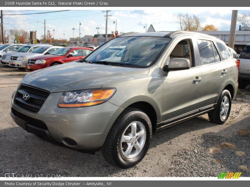 Natural Khaki Green / Gray 2008 Hyundai Santa Fe GLS