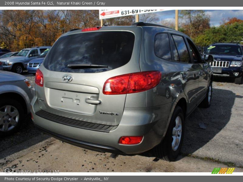 Natural Khaki Green / Gray 2008 Hyundai Santa Fe GLS