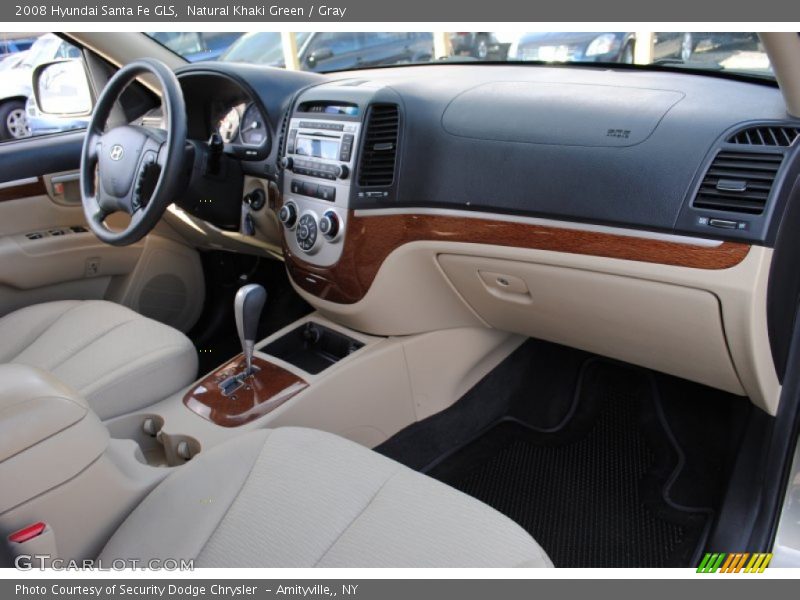 Natural Khaki Green / Gray 2008 Hyundai Santa Fe GLS