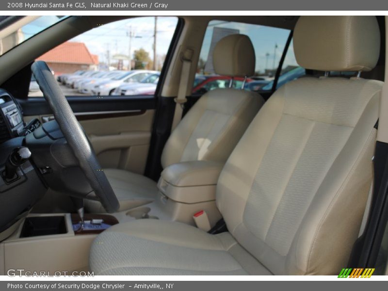 Natural Khaki Green / Gray 2008 Hyundai Santa Fe GLS