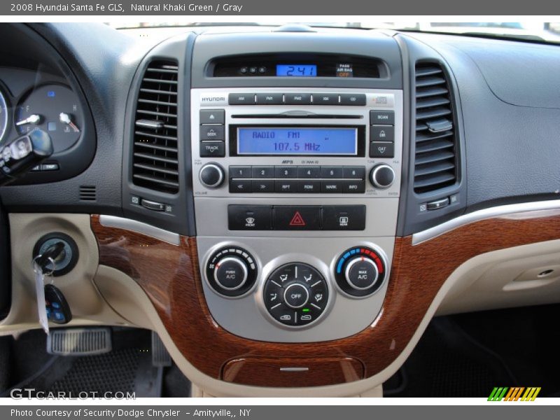 Natural Khaki Green / Gray 2008 Hyundai Santa Fe GLS
