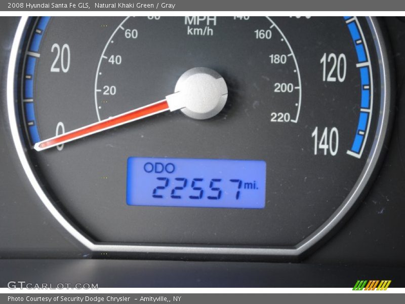 Natural Khaki Green / Gray 2008 Hyundai Santa Fe GLS