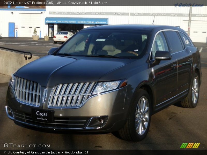 Mineral Gray Metallic / Light Stone 2012 Lincoln MKT EcoBoost AWD