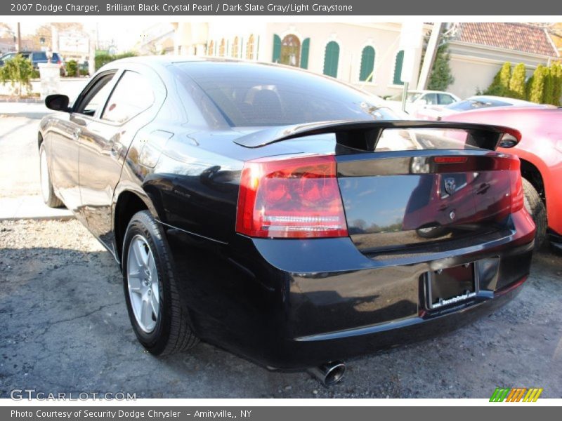 Brilliant Black Crystal Pearl / Dark Slate Gray/Light Graystone 2007 Dodge Charger