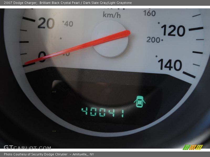 Brilliant Black Crystal Pearl / Dark Slate Gray/Light Graystone 2007 Dodge Charger