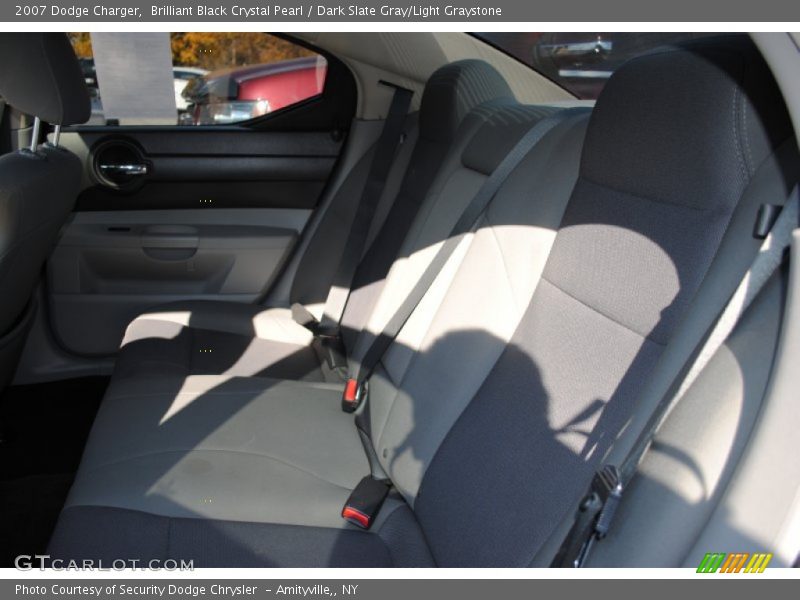 Brilliant Black Crystal Pearl / Dark Slate Gray/Light Graystone 2007 Dodge Charger