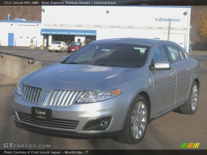 Silver Diamond Premium Metallic / Charcoal Black 2012 Lincoln MKS AWD