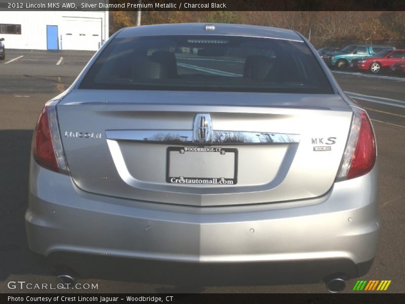 Silver Diamond Premium Metallic / Charcoal Black 2012 Lincoln MKS AWD