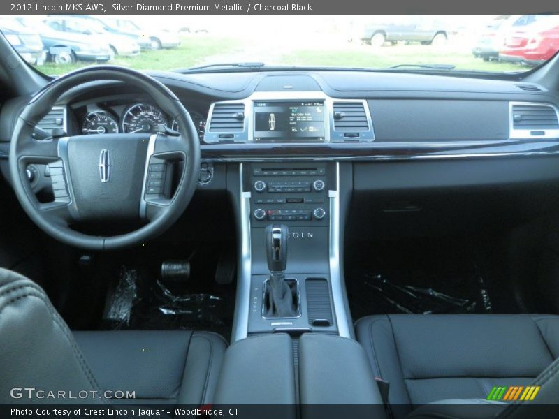 Silver Diamond Premium Metallic / Charcoal Black 2012 Lincoln MKS AWD