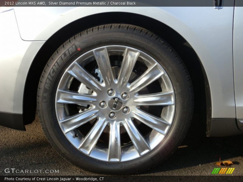 Silver Diamond Premium Metallic / Charcoal Black 2012 Lincoln MKS AWD
