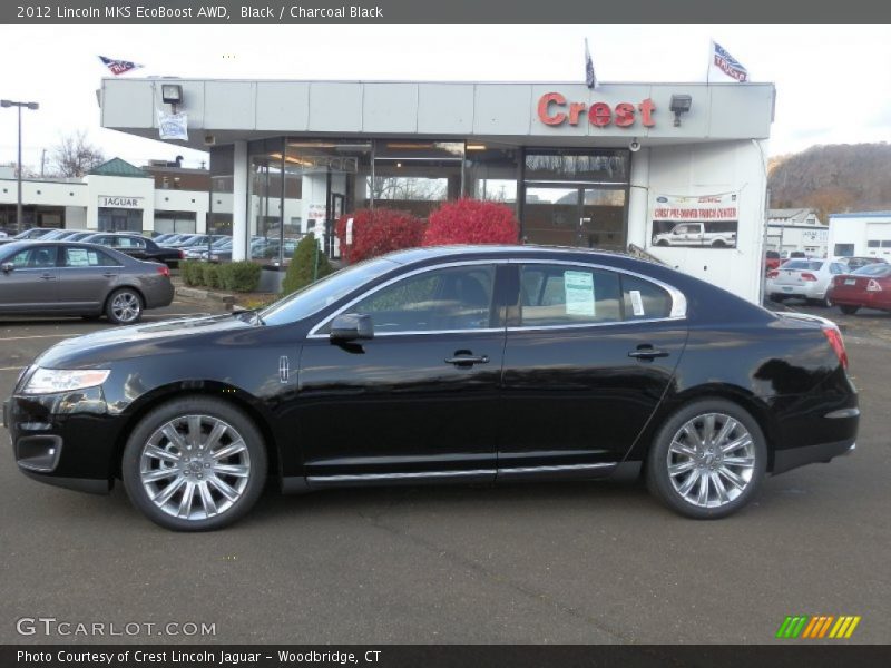 Black / Charcoal Black 2012 Lincoln MKS EcoBoost AWD