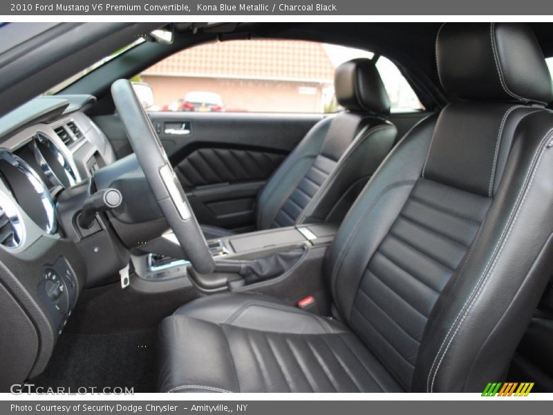Kona Blue Metallic / Charcoal Black 2010 Ford Mustang V6 Premium Convertible