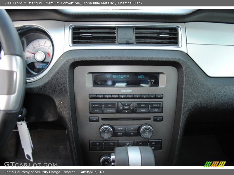 Kona Blue Metallic / Charcoal Black 2010 Ford Mustang V6 Premium Convertible