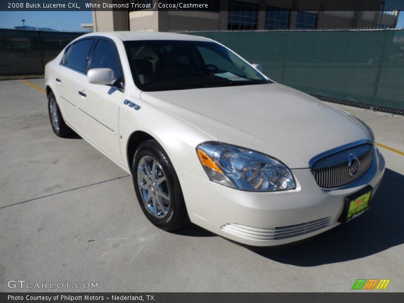 White Diamond Tricoat / Cocoa/Cashmere 2008 Buick Lucerne CXL