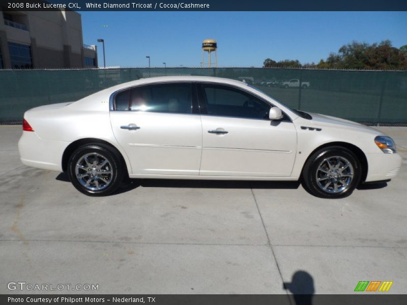 White Diamond Tricoat / Cocoa/Cashmere 2008 Buick Lucerne CXL