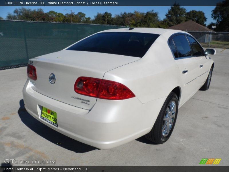 White Diamond Tricoat / Cocoa/Cashmere 2008 Buick Lucerne CXL