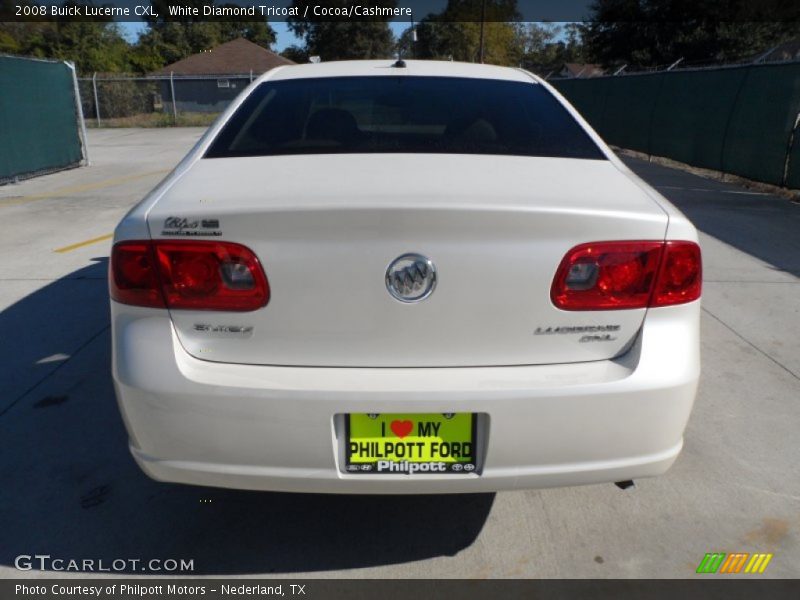 White Diamond Tricoat / Cocoa/Cashmere 2008 Buick Lucerne CXL