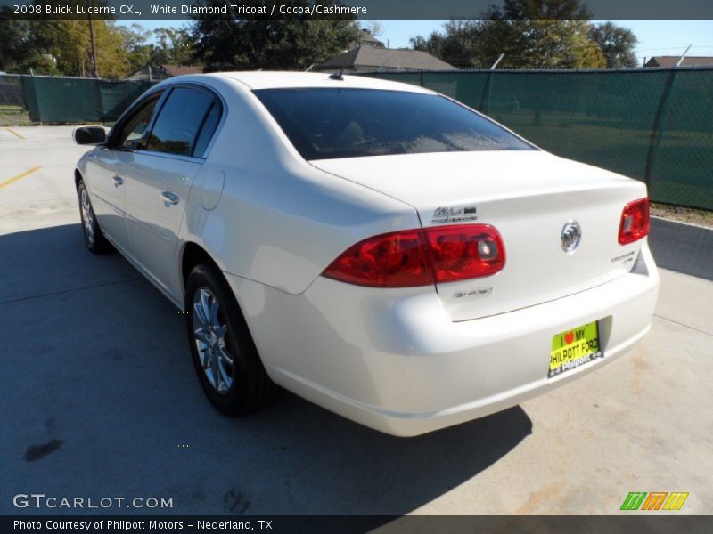White Diamond Tricoat / Cocoa/Cashmere 2008 Buick Lucerne CXL