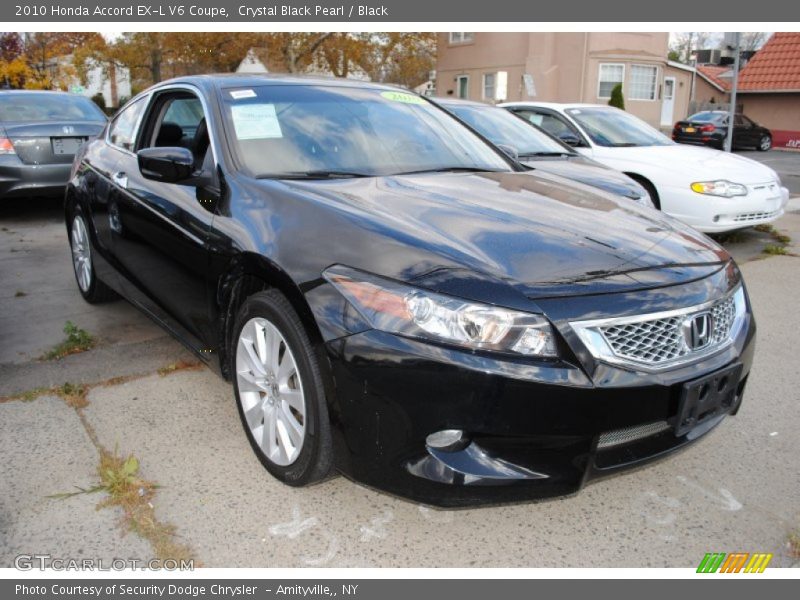 Crystal Black Pearl / Black 2010 Honda Accord EX-L V6 Coupe