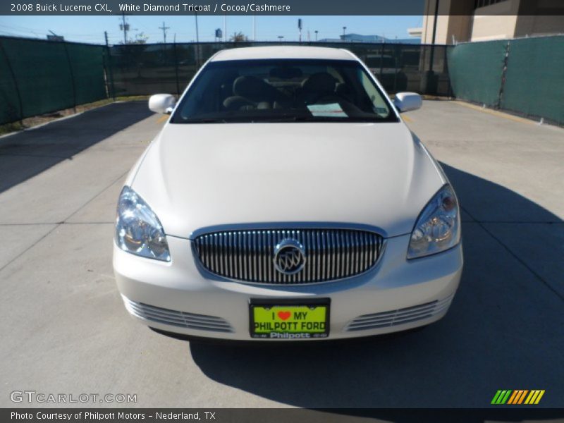White Diamond Tricoat / Cocoa/Cashmere 2008 Buick Lucerne CXL